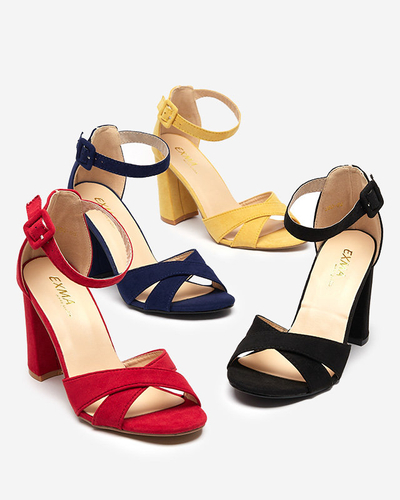 OUTLET Жовті жіночі сандалі на стовпі Lexyra - Взуття