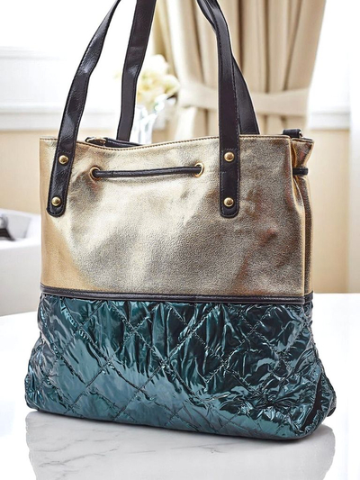 Royalfashion Velká dámská kabelka Golden Luxe Shopper