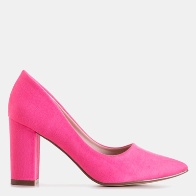 Neon růžové lodičky pro ženy s vyšším podpatkem Madelina - Obuv
