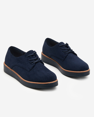 OUTLET Темно-сині жіночі еко-замшеві туфлі Ferry - Взуття