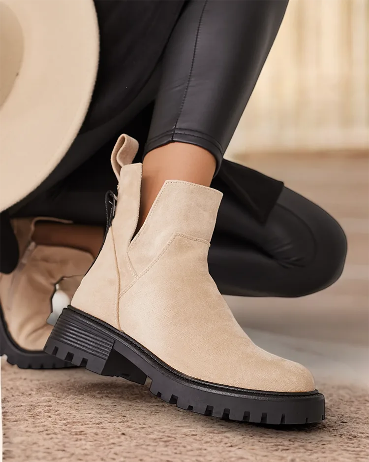 Royalfashion Dámské kozačky Gorgie s výřezem