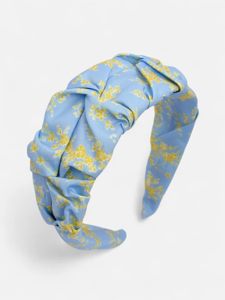 Royalfashion Čelenka do vlasů s řasením a potiskem