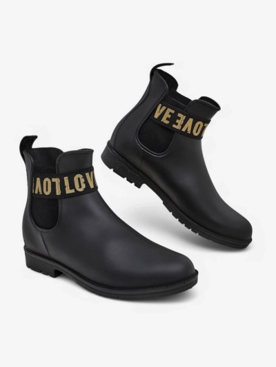 Královská móda Dámské matné deštník boots s nápisem Love Love
