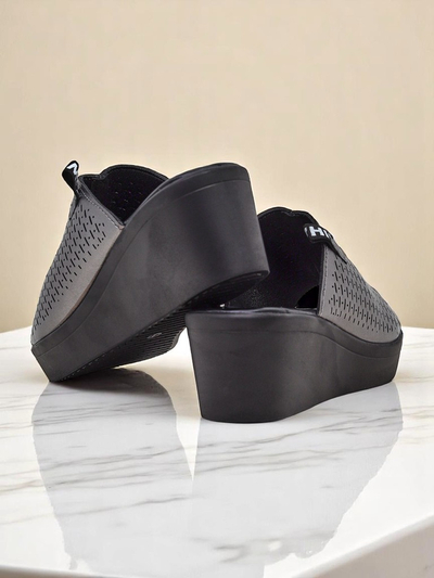 Royalfashion Dámské pantofle na klínku Luna Wedge