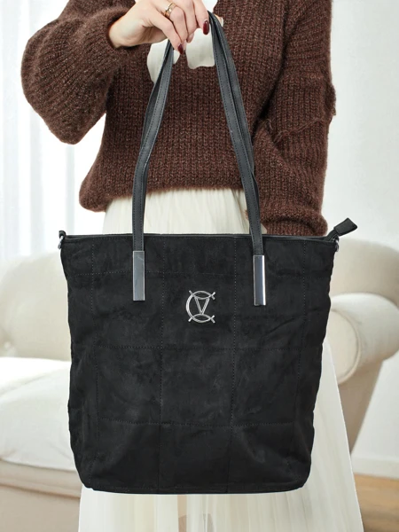 Dámská shopper kabelka Caryenne z eko semiše