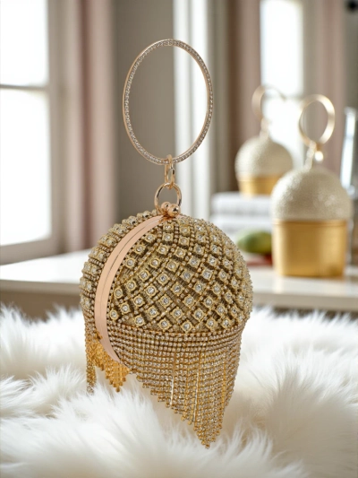 Royalfashion Жіноча сумочка куля з цирконами Velora Bloom