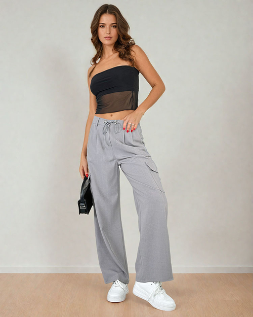 Royalfashion Жіночі широкі штани з кишенями