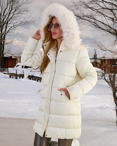 Жіноча стьобана зимова куртка Royalfashion