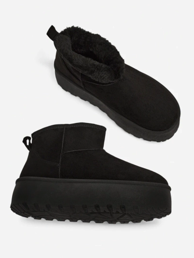 Dámské kotníkové boty Luna Černé Kožené Elegantní pro Podzim