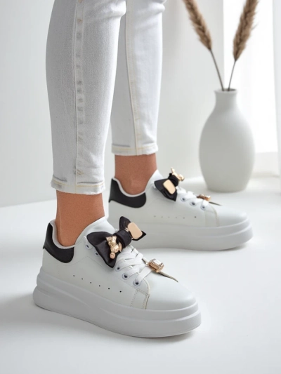 Royalfashion жіночі платформені кросівки з бантом Genimma