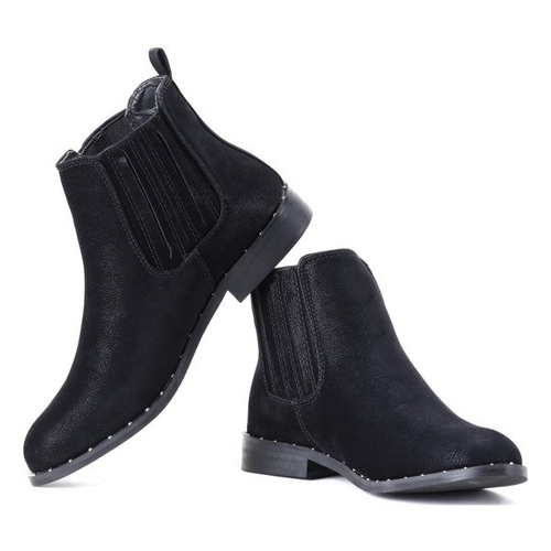 Czarne botki Audria- Obuwie