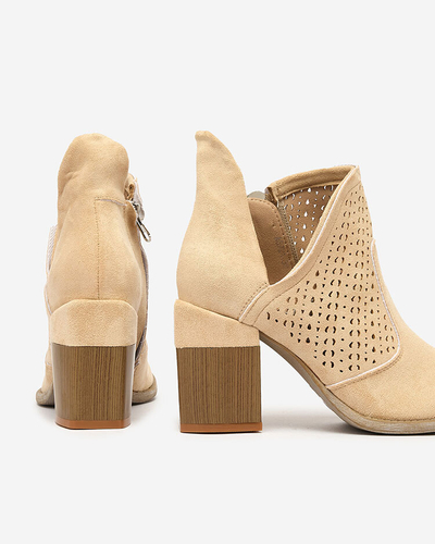 Royalfashion Жіночі бежеві черевики на шпильці Neafla