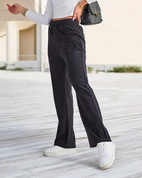 Жіночі вельветові штани Royalfashion темно-сині