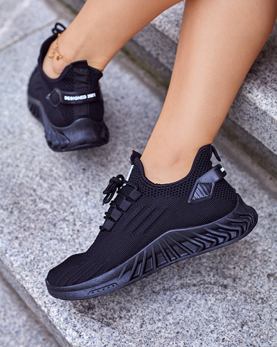 Royalfashion Dámská látková sportovní obuv v černé barvě Ltoti