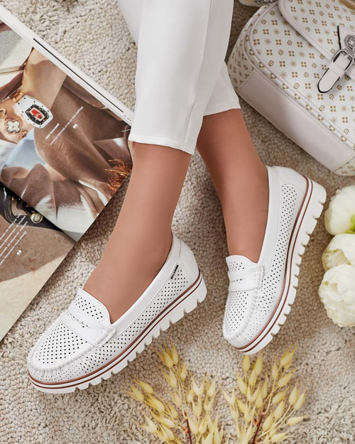 Royalfashion Ажурні жіночі мокасини Leteller