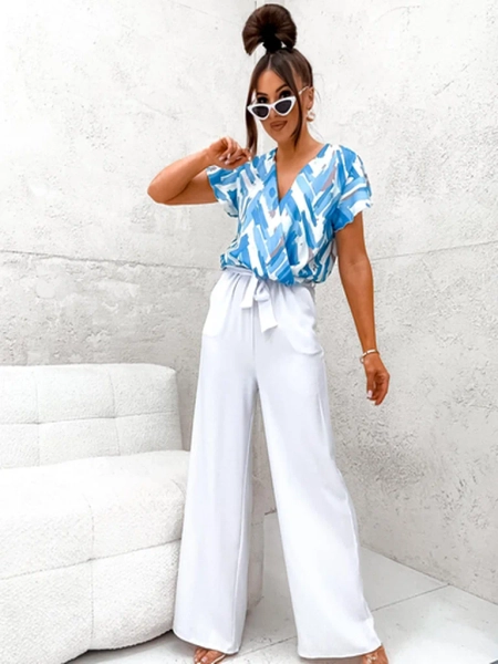 Royalfashion Dlouhý dámský overal s potiskem