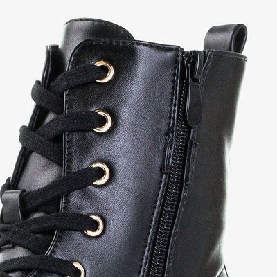 Чорні жіночі робітники з екошкіри Мінна - Взуття