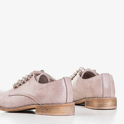 Жіноче взуття ніжно-рожевого кольору з декором Kasaki - Взуття