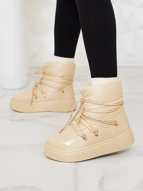 Жіночі снігоступи Royalfashion бежевого кольору Dabenda