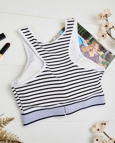 Royalfashion Жіночий спортивний бюстгальтер в смужку