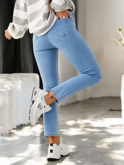 Royalfashion Bavlněné rovné džíny pro ženy