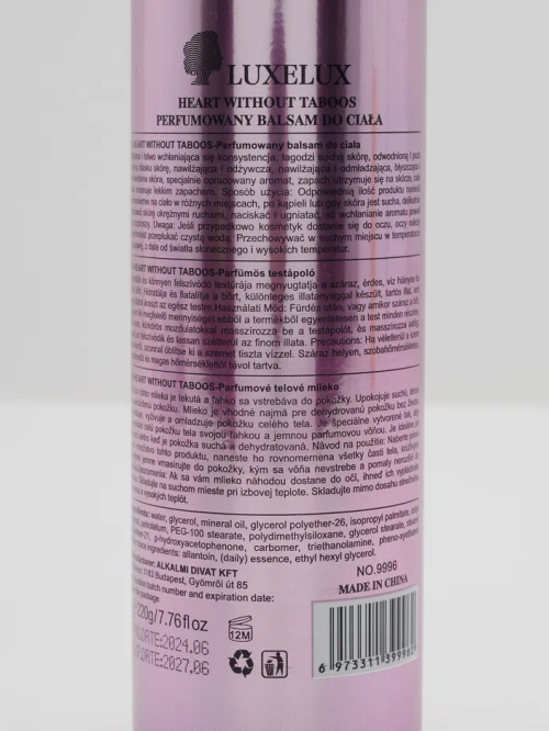 Luxelux Fragrant body balm Heart Without Taboos 220 g