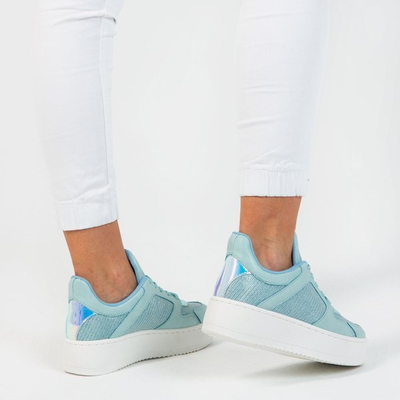 Modré sportovní boty na platformě Salsa - Obuv 1