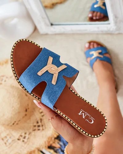 Royalfashion Dámské žabky s plochou podrážkou Ovore