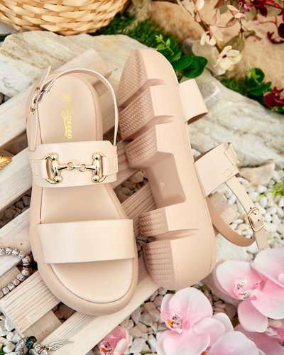 Royalfashion Dámské sandály na platformě z ekokůže Avemil
