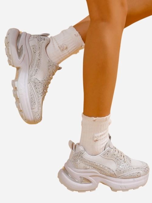 Royalfashion Жіночі спортивні кросівки з стразами Bloss