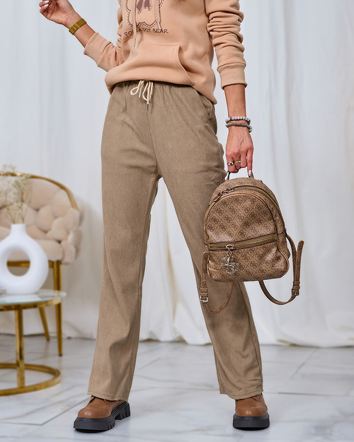 Жіночі вельветові штани Royalfashion хакі