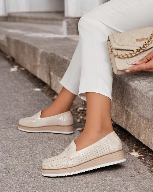 Royalfashion Ажурні жіночі мокасини Moell