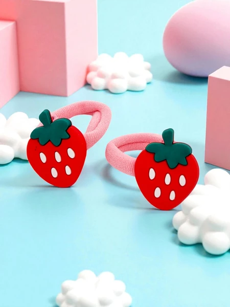 Royalfashion Gumičky do vlasů s ovocným motivem Fruity Bloom