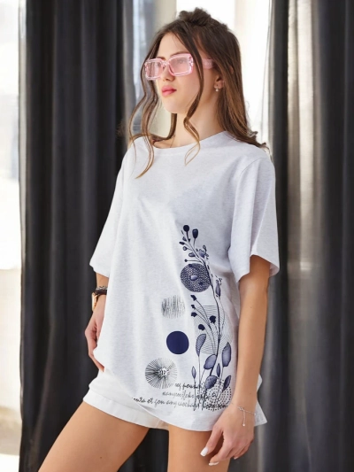 Royalfashion Dámské bavlněné tričko s potiskem
