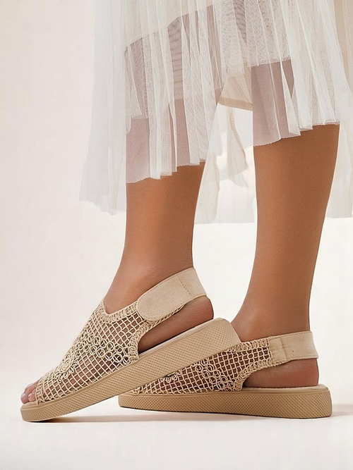 Royalfashion Жіночі ажурні сандалі з верхом Levay