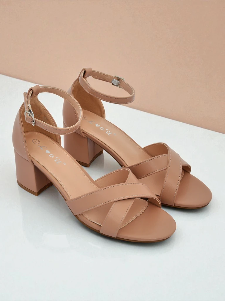 Royalfashion Dámské sandály na nízkém blokovém podpatku Eleganza Strap