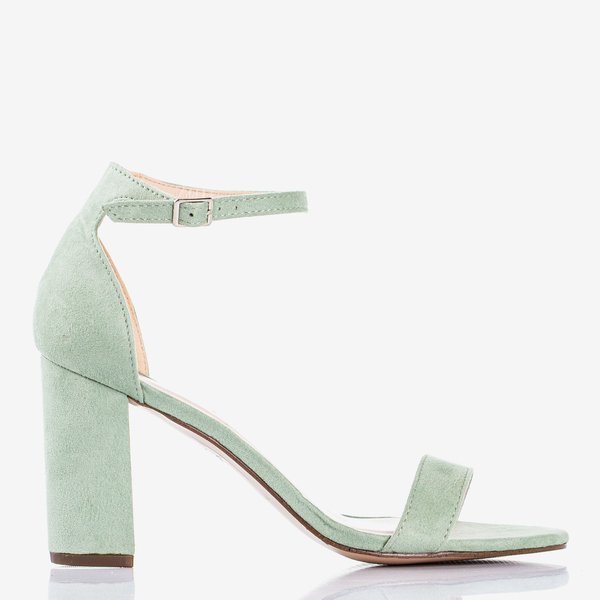 Dámské zelené sandály na sloupku Sweet Honey - Footwear 1