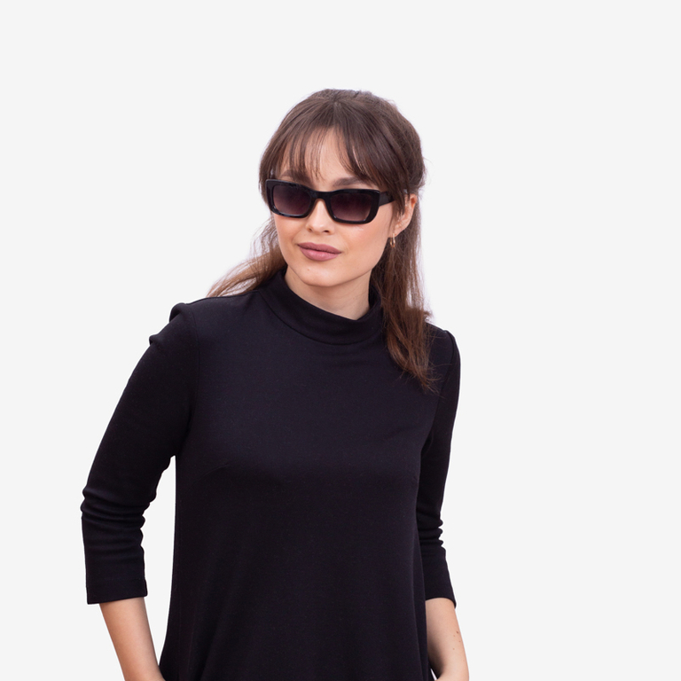 Dámské černé Slim sluneční brýle – doplňky