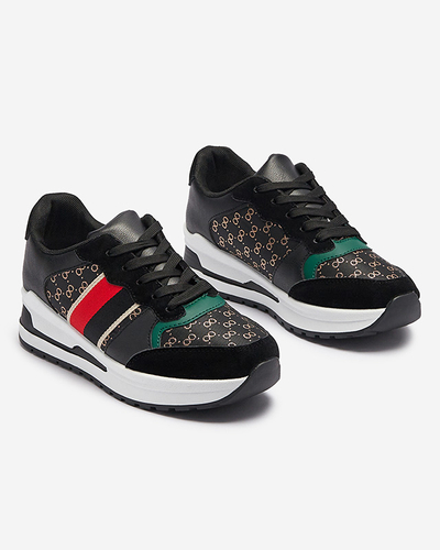 Жіночі чорні спортивні кросівки на шнурівці Amnerri- Footwear