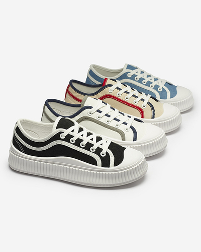 Жіночі кросівки на суцільній підошві чорного кольору Dessica - Взуття