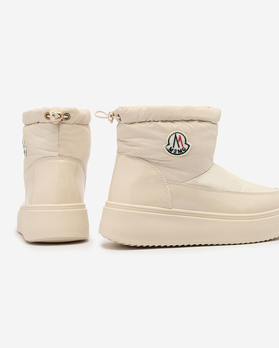 Royalfashion Dámské sněhule v krémové barvě Ademra