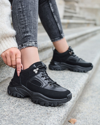 Royalfashion Чорні жіночі кросівки Aherot