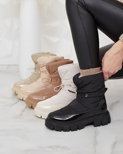 Royalfashion Dámské sněhule ve světle hnědé barvě Sadella