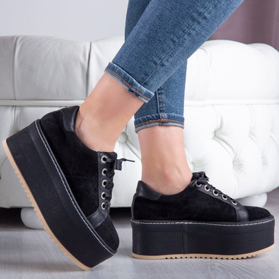 Černé popínavé rostliny na platformě Anime - Obuv