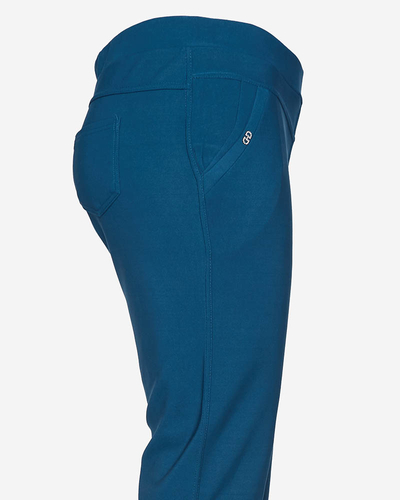 Dámské 3/4 tyrkysové šortky PLUS SIZE - Oblečení