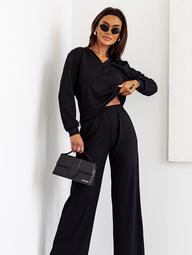 Royalfashion Dámská bavlněná souprava s žebrováním