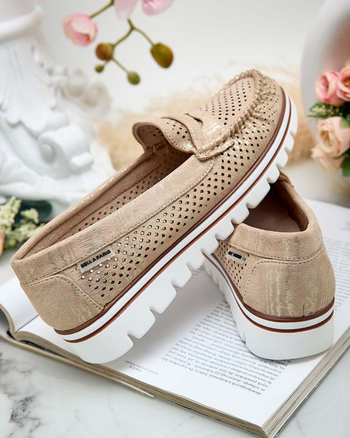 Royalfashion Ажурні жіночі мокасини Leteller