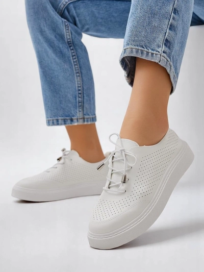 Royalfashion Dámské perforované šněrovací sportovní boty Vaned