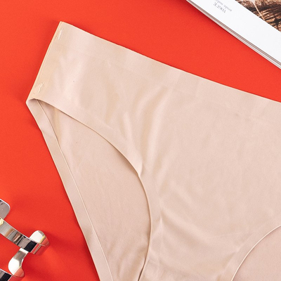 Dámské béžové kalhotky, bezešvé kalhotky - Spodní prádlo
