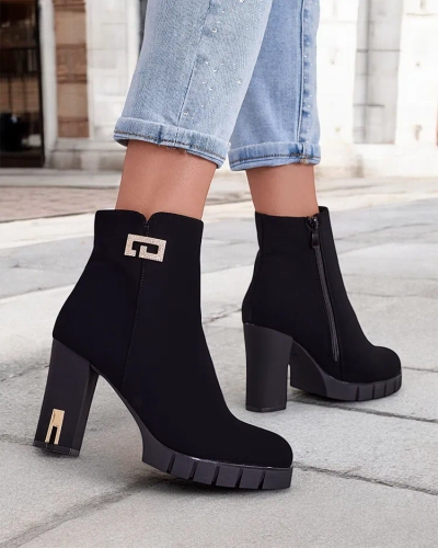 Dámské kotníkové boty Royalfashion na sloupku Orotti
